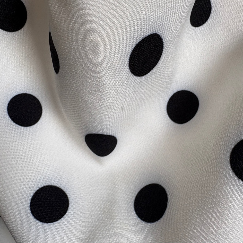 $298 NWT Et Ochs “Julia” Top in Large Dot Ivory Sz 4 - Picture 13 of 13
